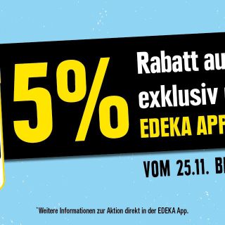 Black Deal! 5% Rabatt aus Alles*
